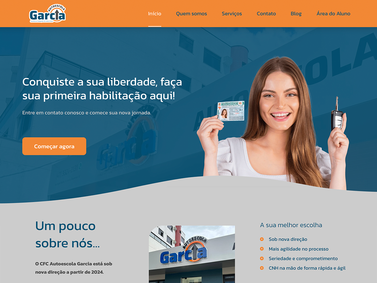 Site institucional — CFC Garcia